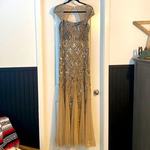Elegant Gold Evening Gown